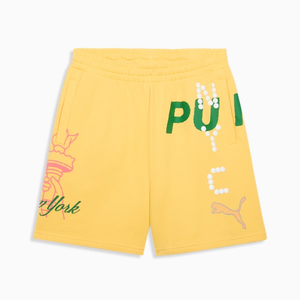 Wardrobe Essentials Bright Lights NYC Flagship Men's 7" Shorts, Sunny Yellow, extralarge